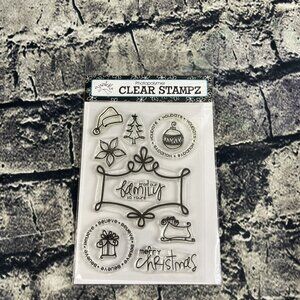 Junkitz WHIMSICAL HOLIDAY clear Stamps 10pcs Scrapbooking Card making